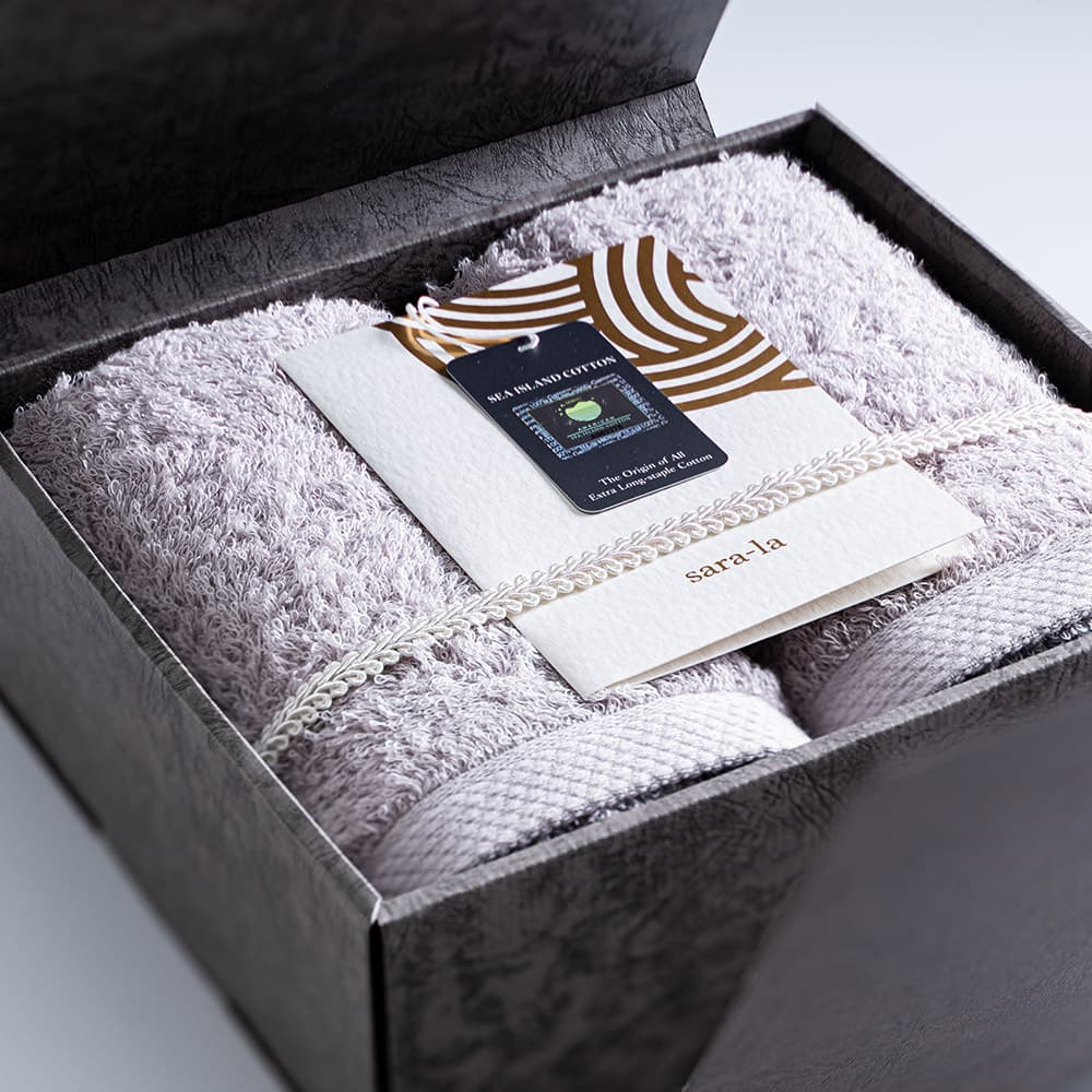 今治タオルsara-laの礼シリーズ箱を開けたとき